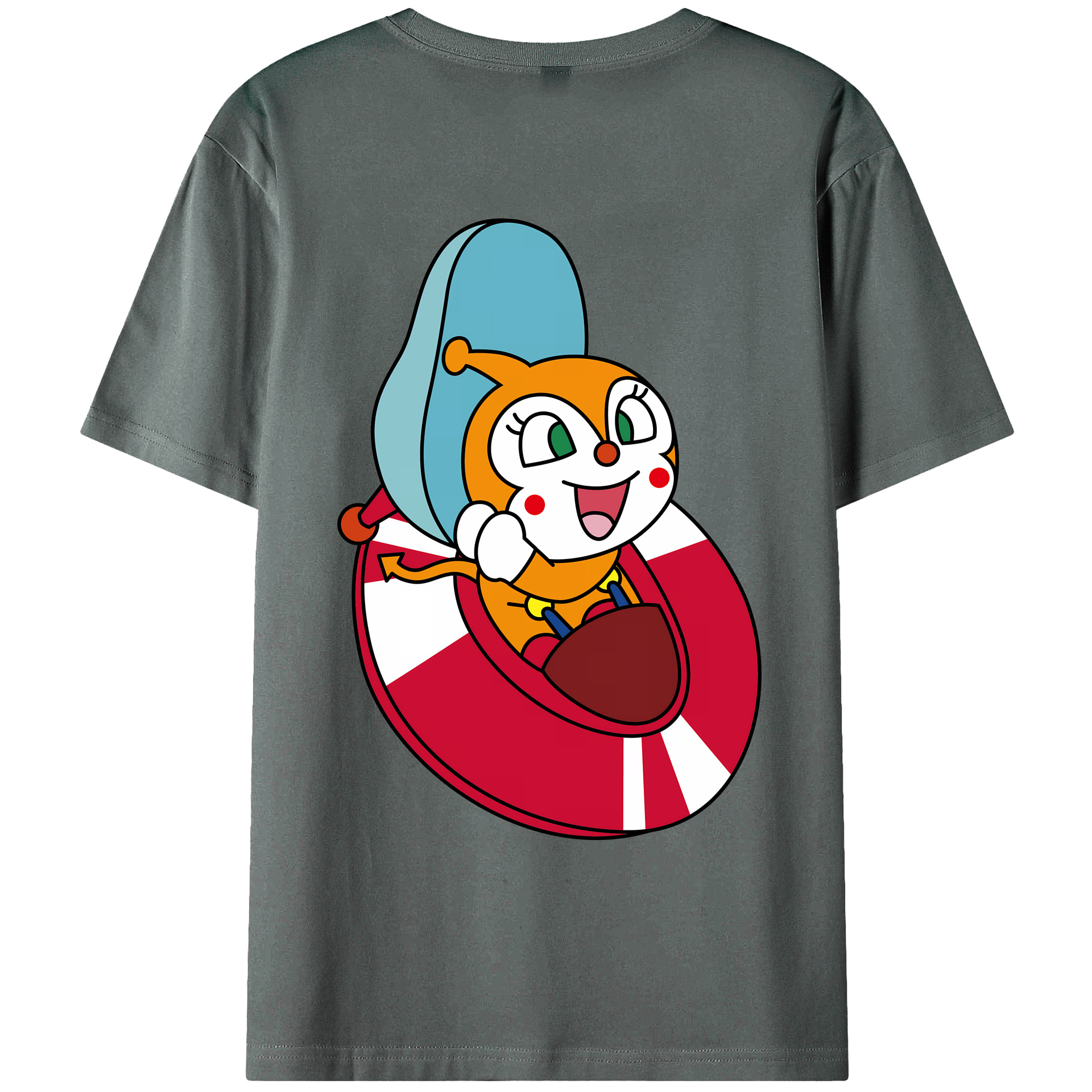 （画像用） アンパンマン Anpanman 綿100％ メンズ半袖Tシャツ（バックプリント） 通気性